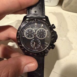 Tissot Black Tachymeter Chronograph Watch